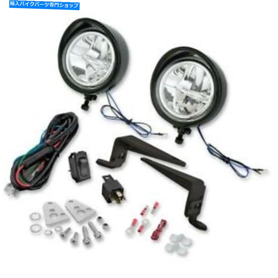 クロームパーツ Show Chrome 30-110LBKクリーLED駆動ライトキット - ブラックサテン Show Chrome 30-110LBK Cree LED Driving Light Kit - Black Satin【並行輸入品】