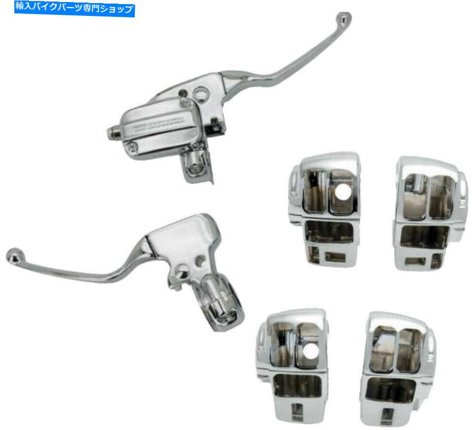 クロームパーツ HardDrive Chromeハンドルバーケーブルコントロールキット08-16ハーリーツーリングFLHX FLHR FLHT Harddrive Chrome Handlebar Cable Control Kit 08-16 Harley Touring FLHX FLHR FLHT【並行輸入品】