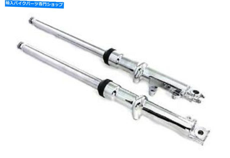 クロームパーツ V-Twin 24-0516 - クロムスライダー付き41mmフォークスライダーアセンブリ V-Twin 24-0516 - 41mm Fork Slider Assembly with Chrome Sliders【並行輸入品】