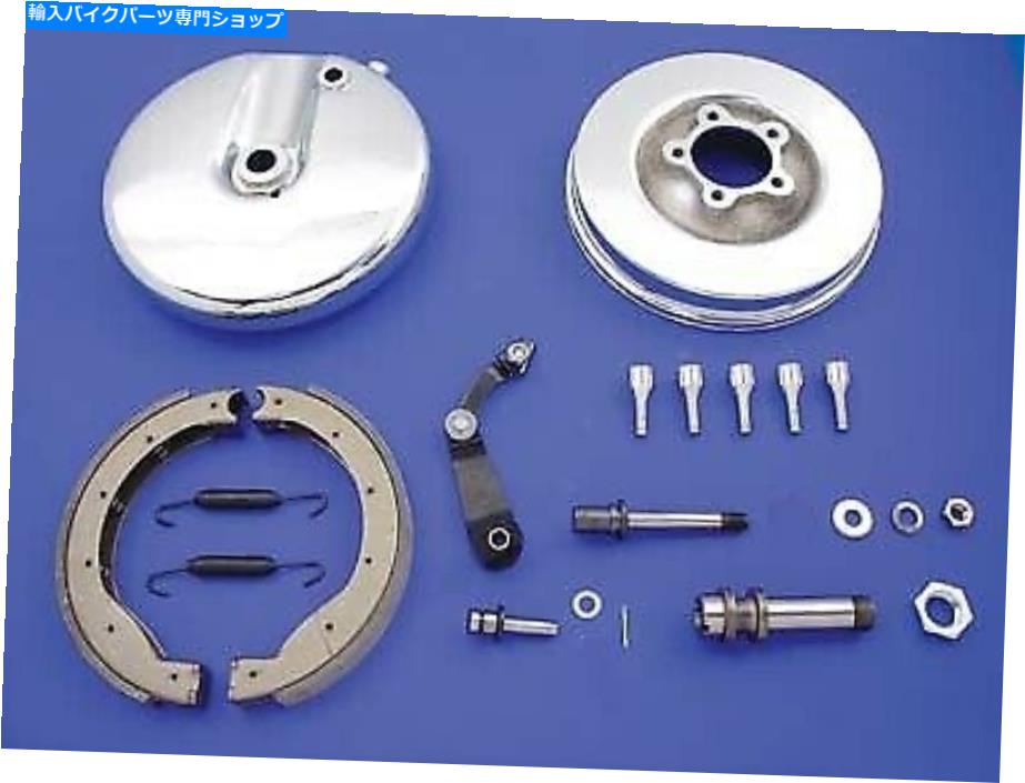 クロームパーツ フロントブレーキバッキングプレートキット左側クロムフィットハーレー - ダビッドソン Front Brake Backing Plate Kit Left Side Chrome fits Harley-Davidson【並行輸入品】