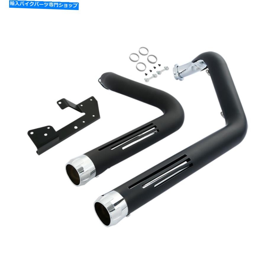 クロームパーツ バービススターXL1200 XL883 04-13用途フルマイーラモースト＆シルーム - オリジナルのタイトルを表示する ハーレー スポーツスター XL1200 XL883 04-13用 デュアルパイプ マフラー エキゾースト ＆ シールド- show original title【並行輸入品】