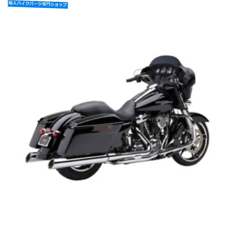 クロームパーツ COBRA 909アッパーカットスリップオンマフラー - 2017-20ハーレーツーリング - Chrome - 6269 Cobra 909 Uppercut Slip-On Mufflers for 2017-20 Harley Touring - Chrome - 6269【並行輸入品】