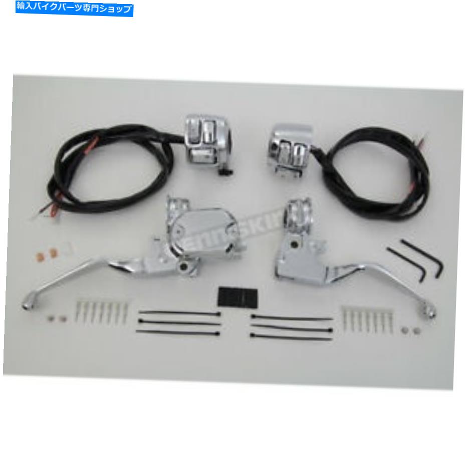 クロームパーツ V-TWIN製造ChromeハンドルバーコントロールキットW /スイッチ - 22-1524 V-Twin Manufacturing Chrome Handlebar Control Kit w/Switches - 22-1524【並行輸入品】