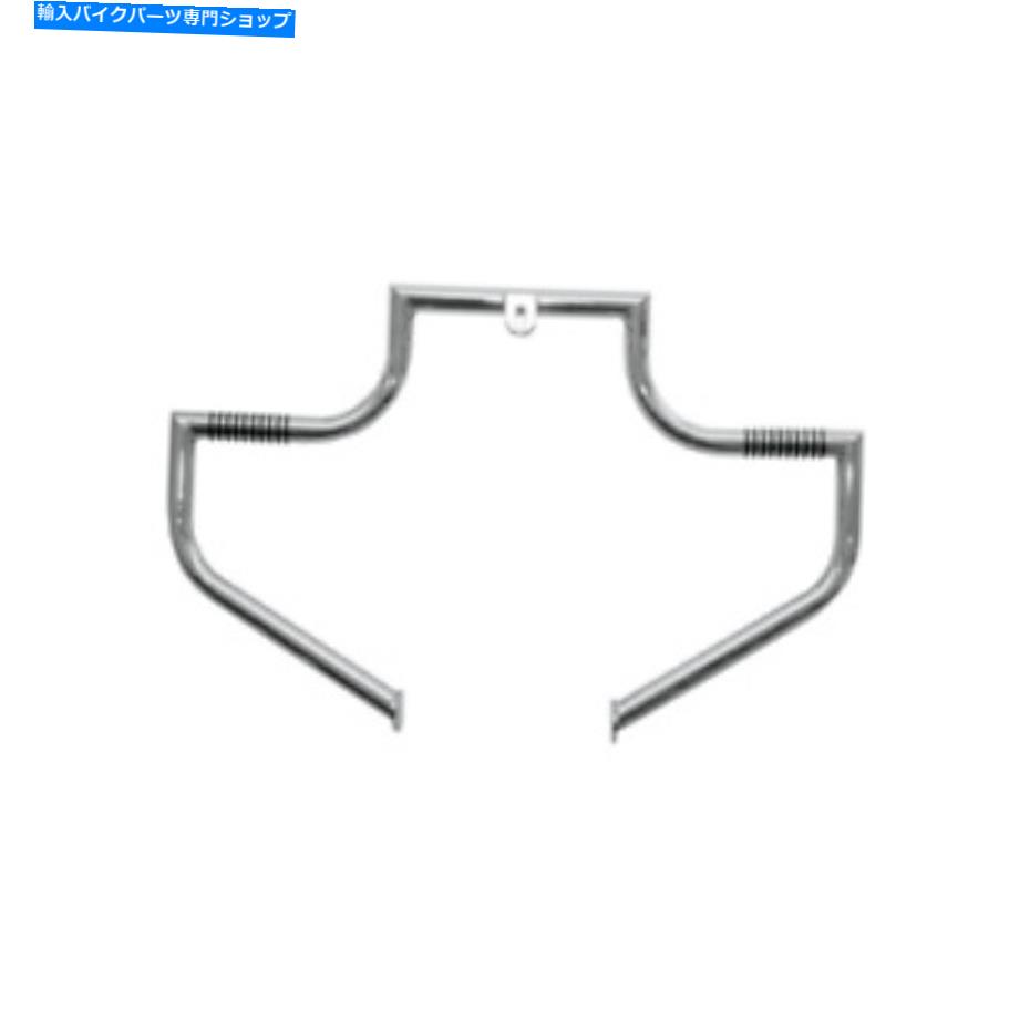 クロームパーツ 2000-17ハーレーソフトのためのリンドビーハイウェイバーエンジンガード - クロム - 110-1 Lindby Highway Bar Engine Guard for 2000-17 Harley Softails - Chrome - 110-1【並行輸入品】