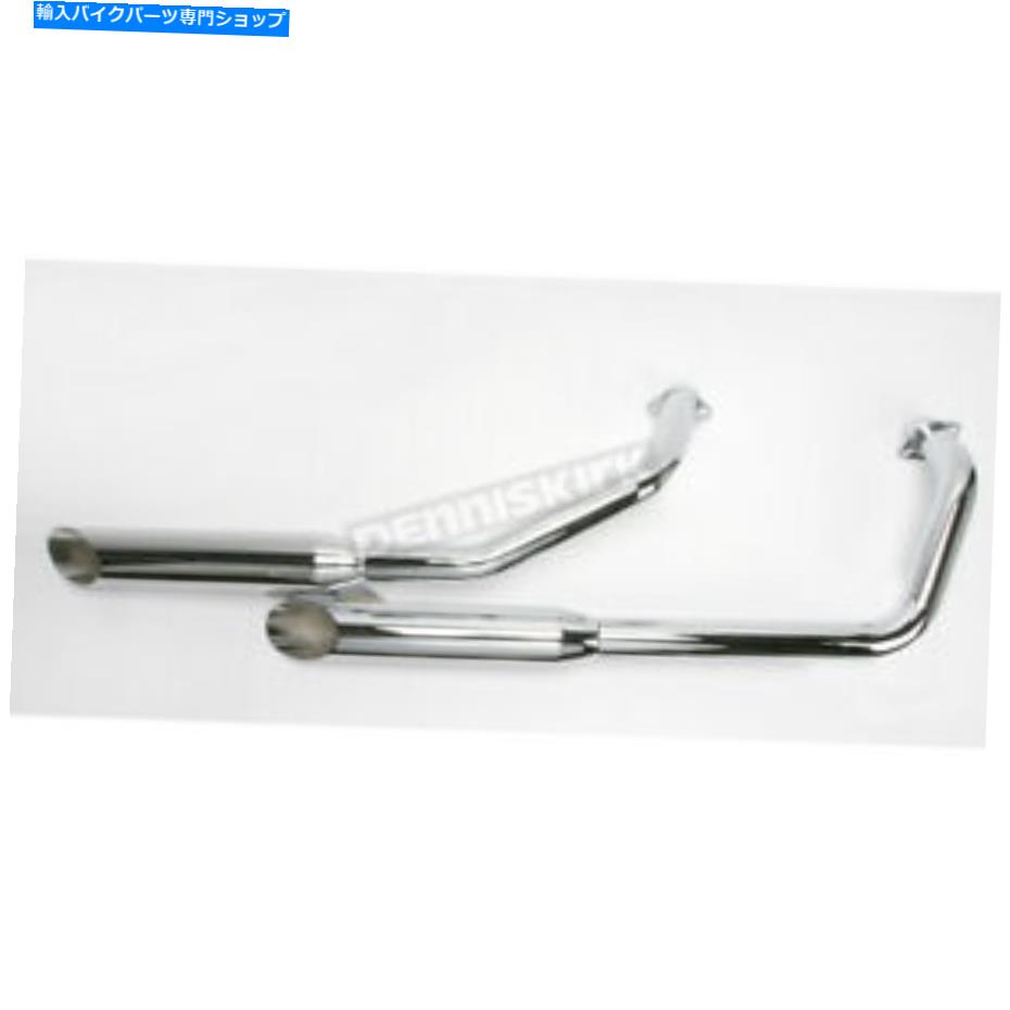 クロームパーツ COBRA 2-INS-2スラッシュカットのヒント排気システム - 1371SC(CAへの船なし) Cobra 2-into-2 Slash-Cut Tips Exhaust System - 1371SC (no ship to CA)【並行輸入品】
