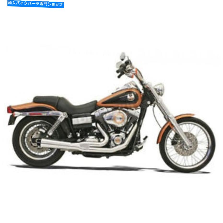 クロームパーツ Bassani Chrome Road Rage 2-to-1ショートメガホン排気 - 13312R（CAへの船なし） Bassani Chrome Road Rage 2-to-1 Short Megaphone Exhaust - 13312R (no ship to CA)【並行輸入品】