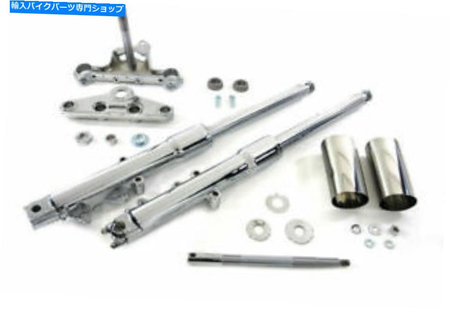 クロームパーツ ノースカッジン用41mmキーキャンリコロクロームスポイトスペアルススク - オリジナルのタイトルを表示する ハーレーダビッドソン用 41 mmフォークアセンブリクロームストックレングスデュアルディスク- show original title【並行輸入品】