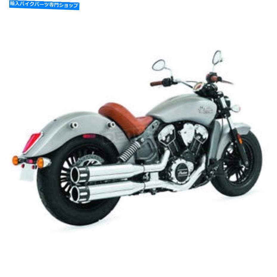 クロームパーツ 自由性能クローム/ブラック4インチイーグルスリップオン - IN00070（CAへの船なし） Freedom Performance Chrome/Black 4 in. Eagle Slip-On - IN00070 (no ship to CA)【並行輸入品】