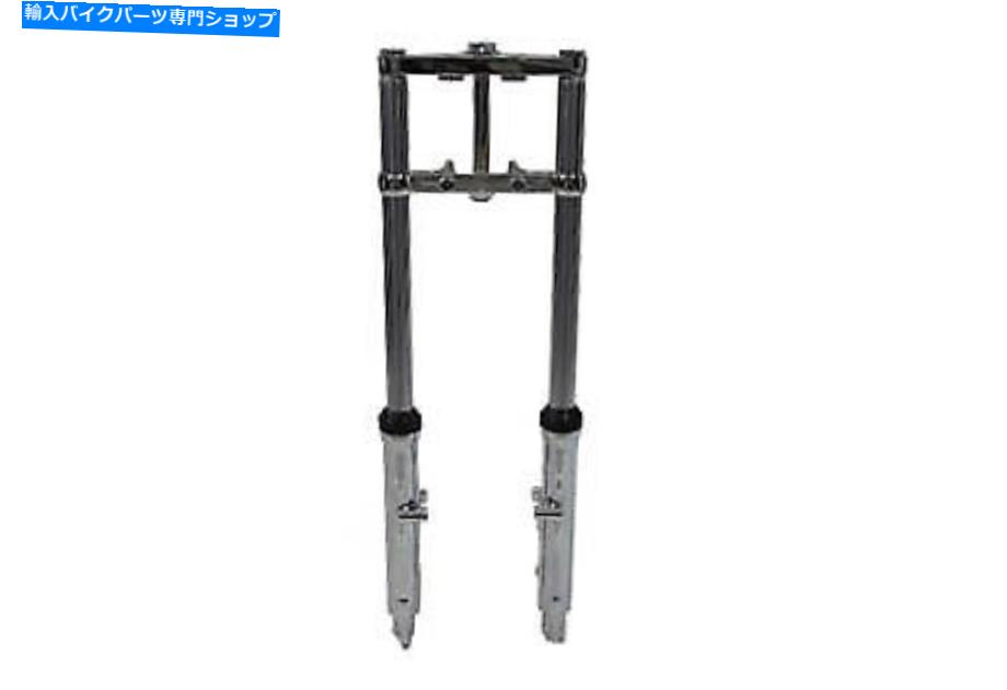 クロームパーツ クロムスライダー12のフォークアセンブリ在庫収録フィットハーレーダビッドソン Fork Assembly with Chrome Sliders 12 Over Stock fits Harley-Davidson【並行輸入品】