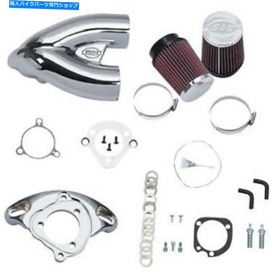 クロームパーツ Harley Sportster 07-20のためのS&Sクローム調整誘導エアキイターキット S&S Chrome Tuned Induction Air Cleaner Kit for Harley Sportster 07-20【並行輸入品】|Us Custom Parts Shop USDM