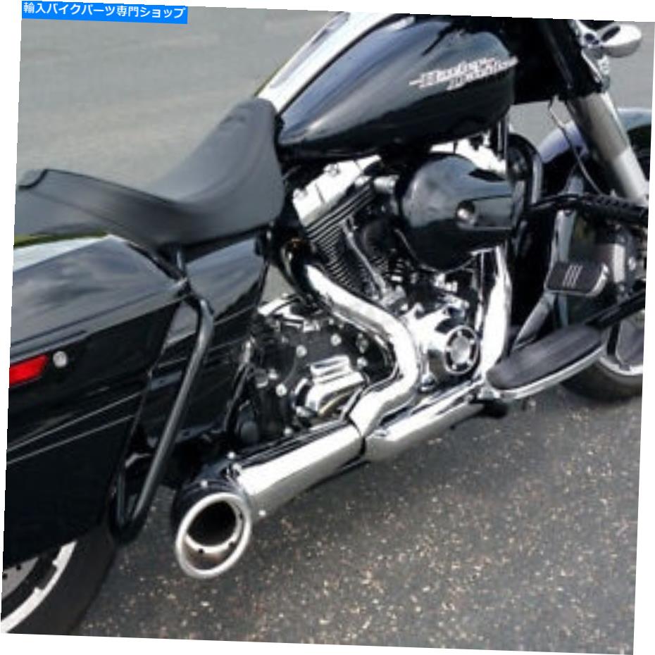 クロームパーツ Freedom Perf Chrome / Black 2-In-1 Turnout Electurs - HD00837（CAへの船なし） Freedom Perf Chrome/Black 2-Into-1 Turnout Exhaust - HD00837 (no ship to CA)【並行輸入品】