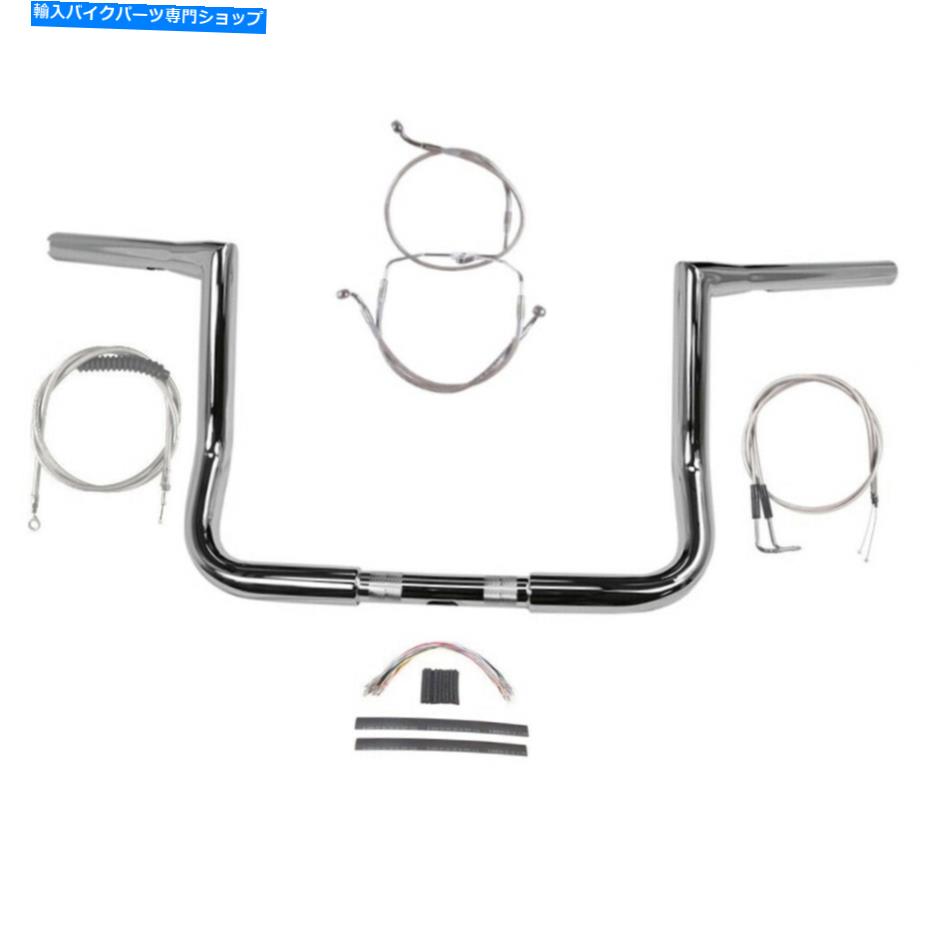 クロームパーツ 1 1/4 "Chrome 10" Twin Peaksハンドルバーキット1996-2006ハーレーエレクトラストリートグライド 1 1/4" Chrome 10" Twin Peaks Handlebar Kit 1996-2006 Harley Electra Street Glide【並行輸入品】｜Us Custom Parts Shop USDM