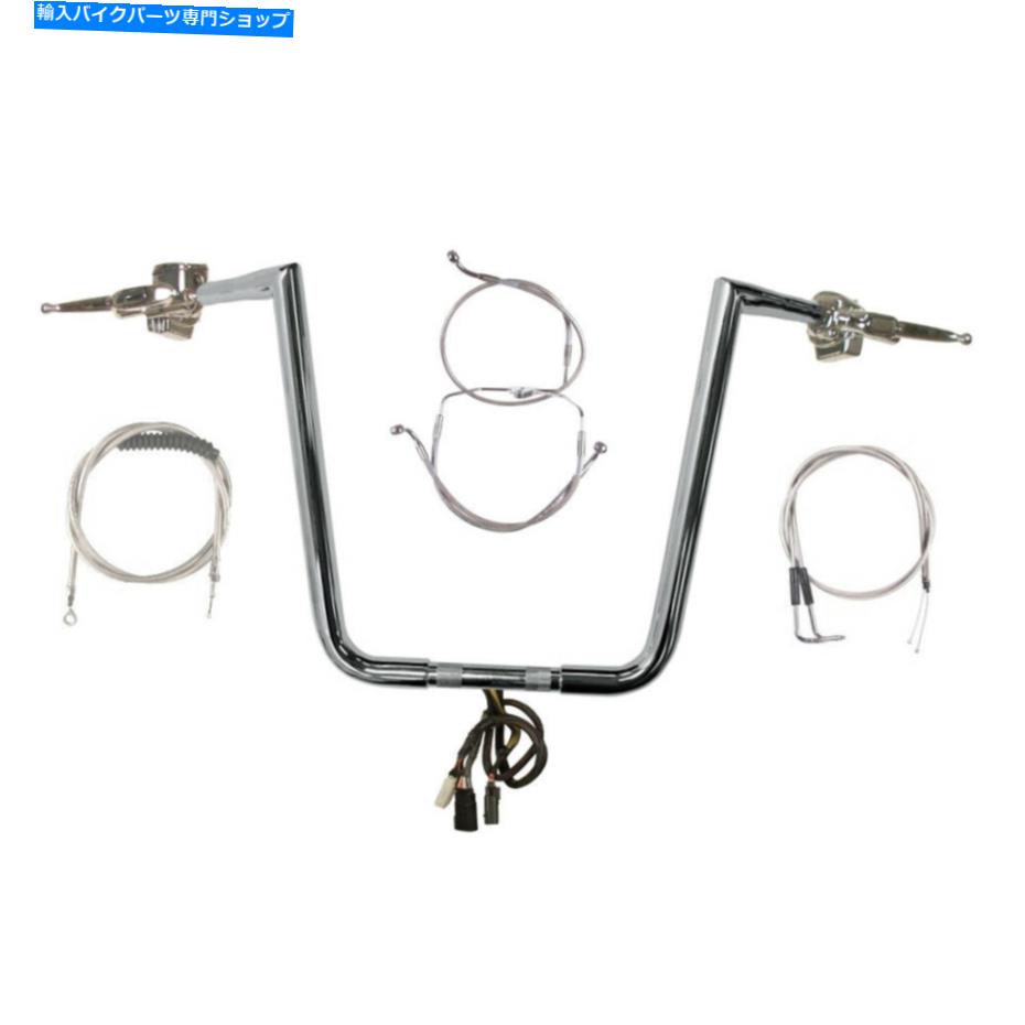 クロームパーツ 1 1/4 "Chrome 16"ツインピークスハンドルバーキット1996-2006ハーレーロードキングなしクルーズなし 1 1/4" Chrome 16" Twin Peaks Handlebar Kit 1996-2006 Harley Road King No Cruise【並行輸入品】|Us Custom Parts Shop USDM