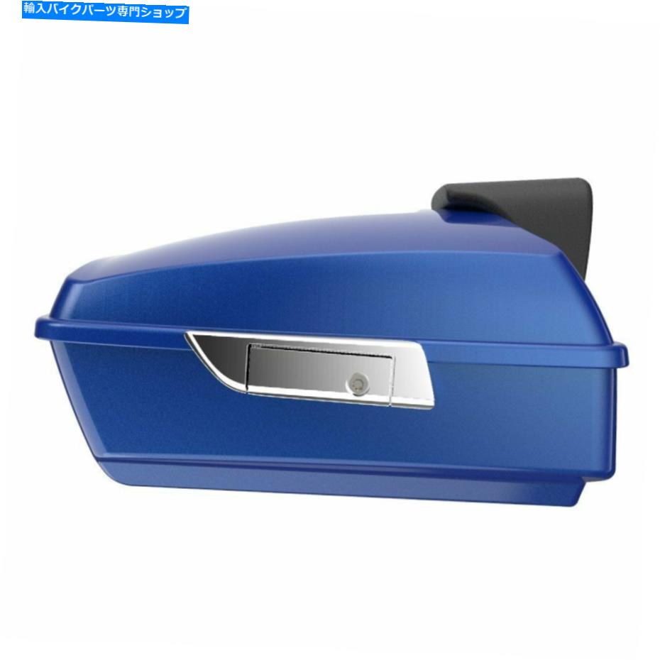 クロームパーツ AdvanBlack Blue Max刻んだツアーパック荷物97-20ハーレーダビッドソンツーリング Advanblack Blue Max Chopped Tour Pack Luggage For 97-20 Harley Davidson Touring【並行輸入品】