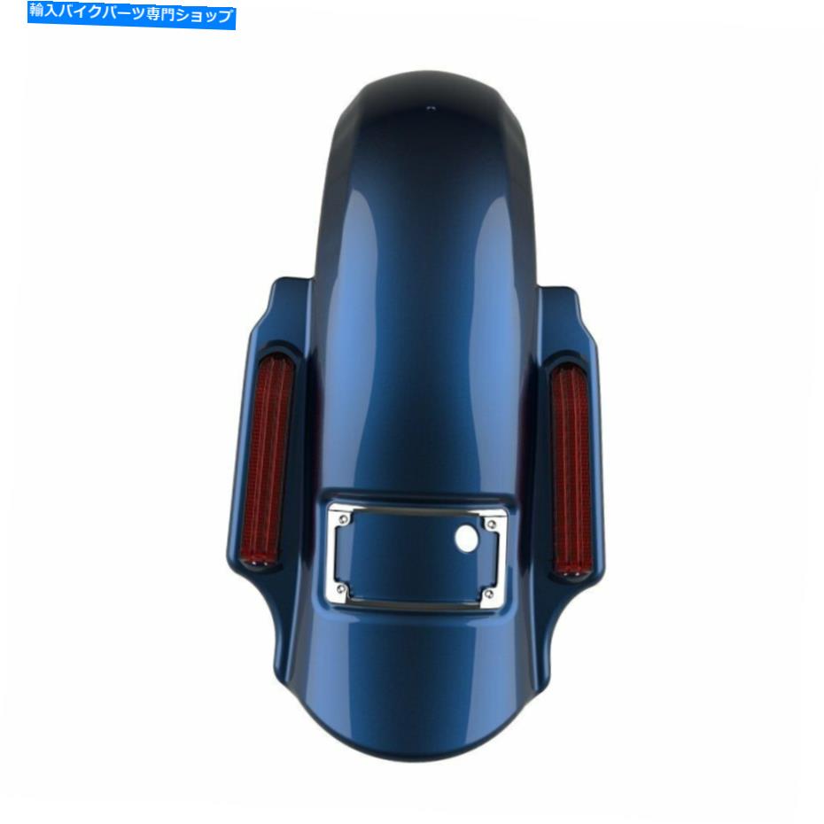 クロームパーツ ビッグブルーパールドミネーターストレッチリアフェンダーフィット14+ハーレーダビッドソンツーリング Big Blue Pearl Dominator Stretched Rear Fender Fits 14+ Harley Davidson Touring【並行輸入品】