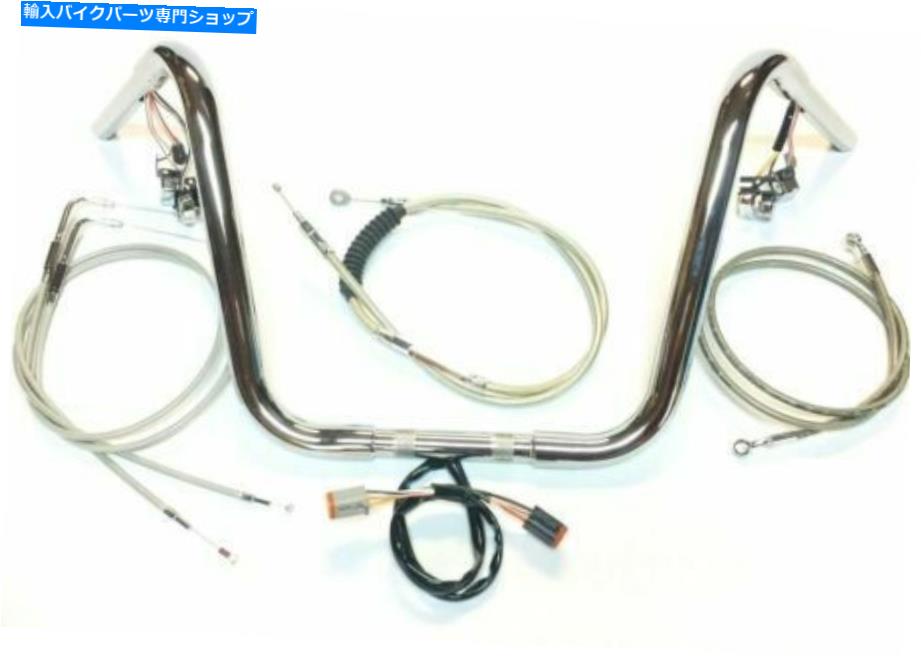 クロームパーツ 14 x 1 1/4プラグN PLAY APEハンガークロームハンドルバーキット04 05ハーリーフロリソフト 14 x 1 1/4 Plug n Play Ape Hanger Chrome Handlebar Kit 04 05 Harley FL Softail【並行輸入品】 79,468円
