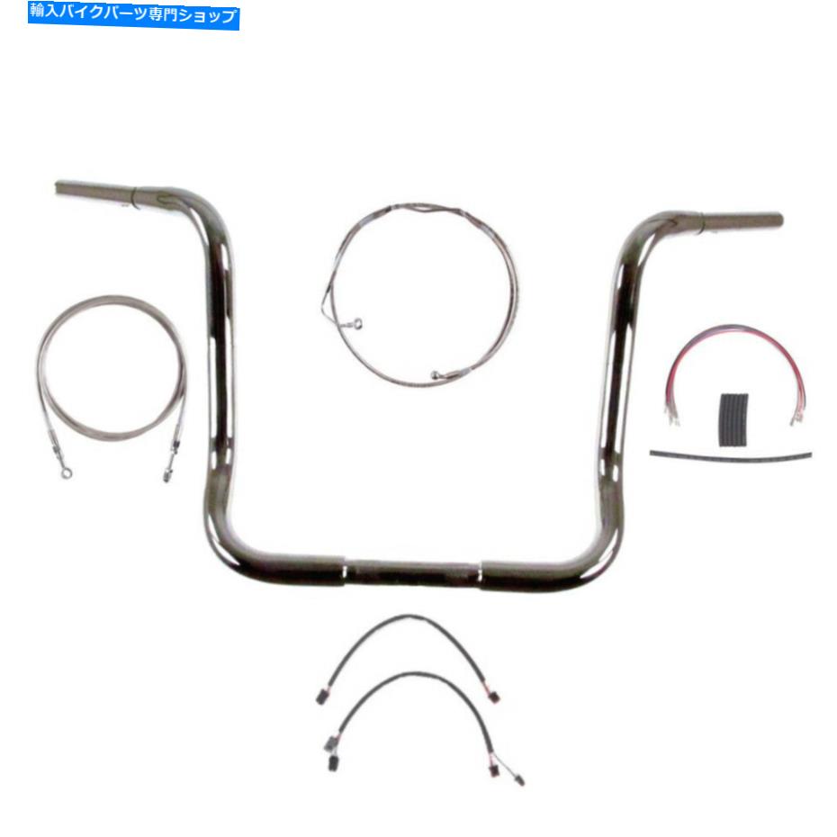 クロームパーツ 1 1/4 "Chrome 16" APEハンガーバーキット2014-2015ハーレーウルトラストリートグライドW / ABS 1 1/4" Chrome 16" Ape Hanger Bar Kit 2014-2015 Harley Ultra Street Glide w/ABS【並行輸入品】｜Us Custom Parts Shop USDM