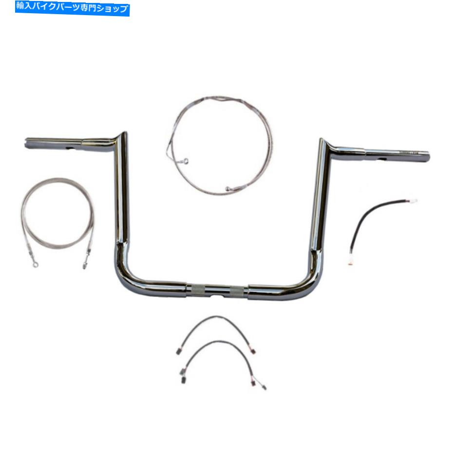 クロームパーツ 1 1/4 "Chrome Wild 1 14"フックバーキット2016&アップハーレーウルトラストリートグライドABS 1 1/4" Chrome Wild 1 14" Hooked Bar Kit 2016 & Up Harley Ultra Street Glide ABS【並行輸入品】|Us Custom Parts Shop USDM