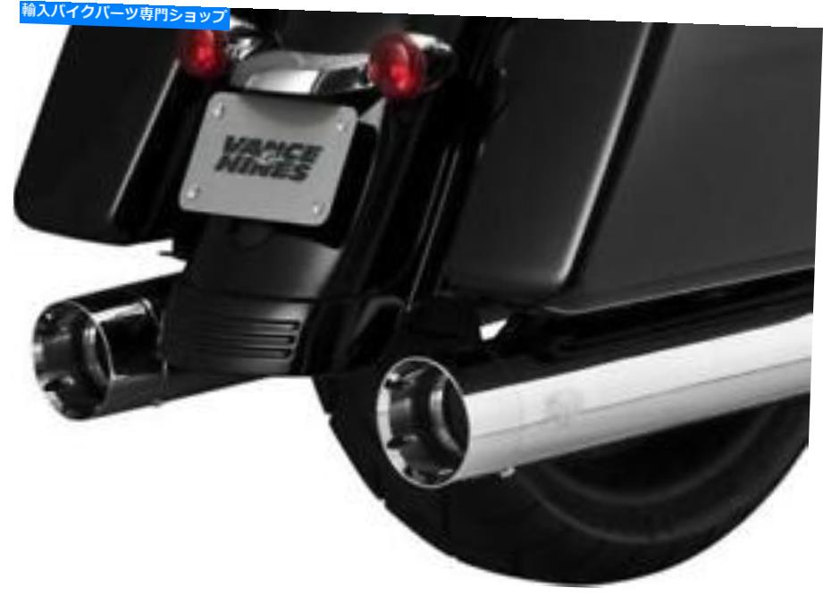 クロームパーツ バンス＆ハインズ特大450タイタンデュアルスリップオンマフラークロム＃16650 Vance & Hines OverSized 450 Titan Dual Slip-On Mufflers Chrome #16650【並行輸入品】