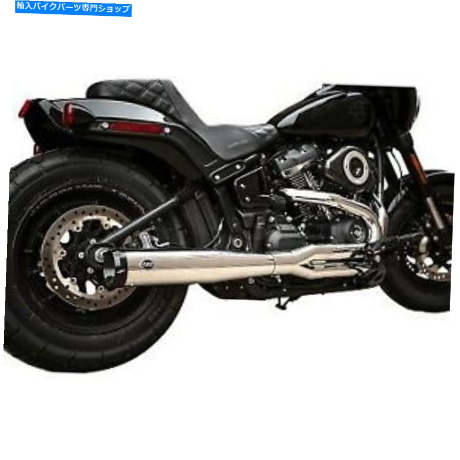 クロームパーツ S＆Sクロームスーパースリートハーレーソフト用排気システム18-20 S&S Chrome Superstreet 2-into-1 Exhaust System for Harley Softail 18-20【並行輸入品】