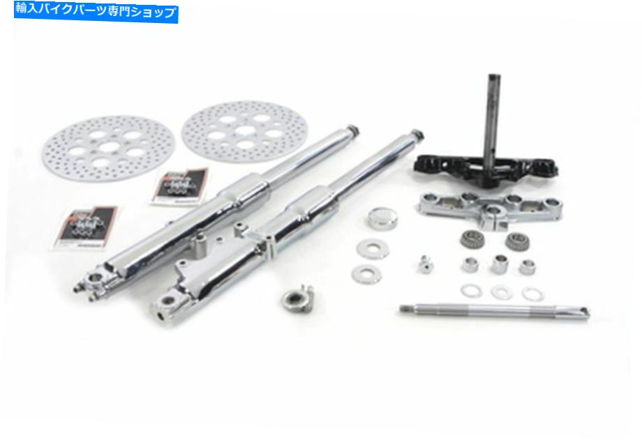 クロームパーツ 41mmフォーククロームスライダーのためのFlst 1986-1999ハーレーダビッドソン 41mm Fork Assembly with Chrome Sliders for FLST 1986-1999 Harley Davidson【並行輸入品】