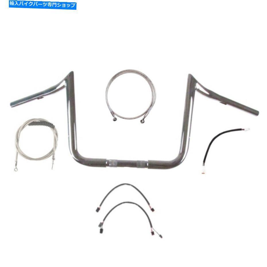 クロームパーツ 1 1/4 "Chrome 13" PRIMEAPEハンドルバーキット2016-2017ハーレーソフトな腹筋 1 1/4" Chrome 13" PrimeApe Handlebar Kit 2016-2017 Harley Softail No ABS【並行輸入品】|Us Custom Parts Shop USDM