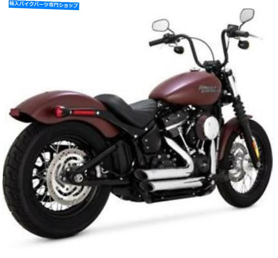 クロームパーツ バンス・ハインズショートショットスタガードエキゾースト17233クロームハーレーソフト2018-2021 Vance Hines Shortshots Staggered Exhaust 17233 Chrome Harley Softail 2018-2021【並行輸入品】