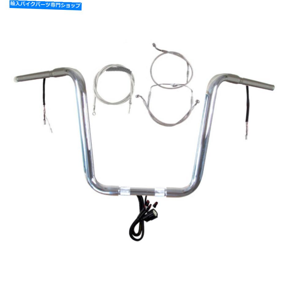 クロームパーツ 1 1/4 "Chrome 14" Prewread Nown Bar Kit 2014-2016ハーレーロードキングなしABS 1 1/4" Chrome 14" Prewired Narrow Bar Kit 2014-2016 Harley Road King No ABS【並行輸入品】|Us Custom Parts Shop USDM