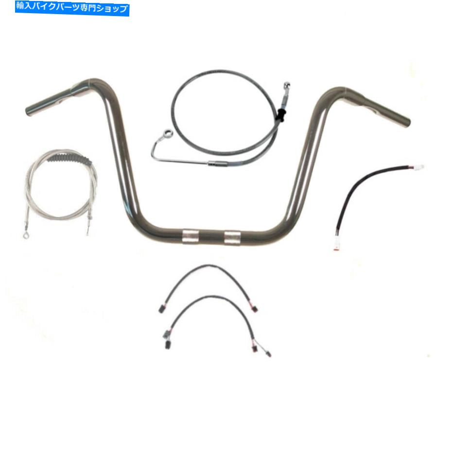 クロームパーツ 1 1/4 "Chrome 14" APEハンガーハンドルバーキット2016-2017ハーレーソフトボーイW / ABS 1 1/4" Chrome 14" Ape Hanger Handlebar Kit 2016-2017 Harley Softail Fatboy w/ABS【並行輸入品】｜Us Custom Parts Shop USDM