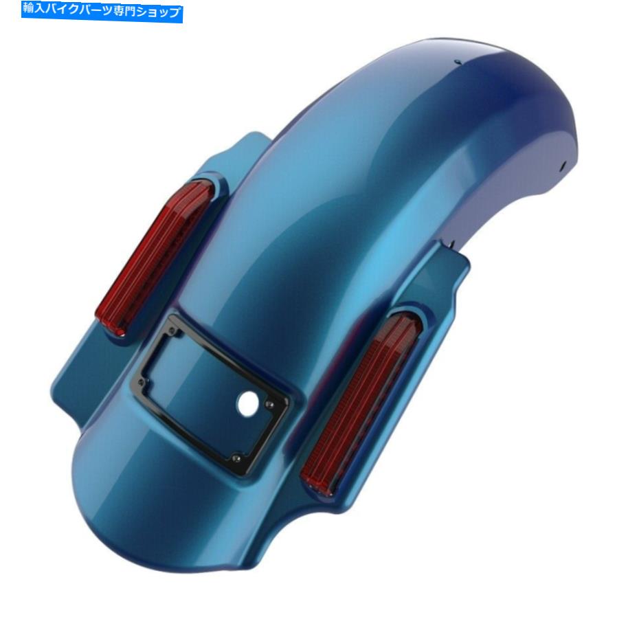 クロームパーツ Daytona Blue 2へ1つの支持されたリアフェンダーフィット14+ハーレーツーリング Daytona Blue 2 into 1 Dominator Stretched Rear Fender Fits 14+ Harley Touring【並行輸入品】｜Us Custom Parts Shop USDM