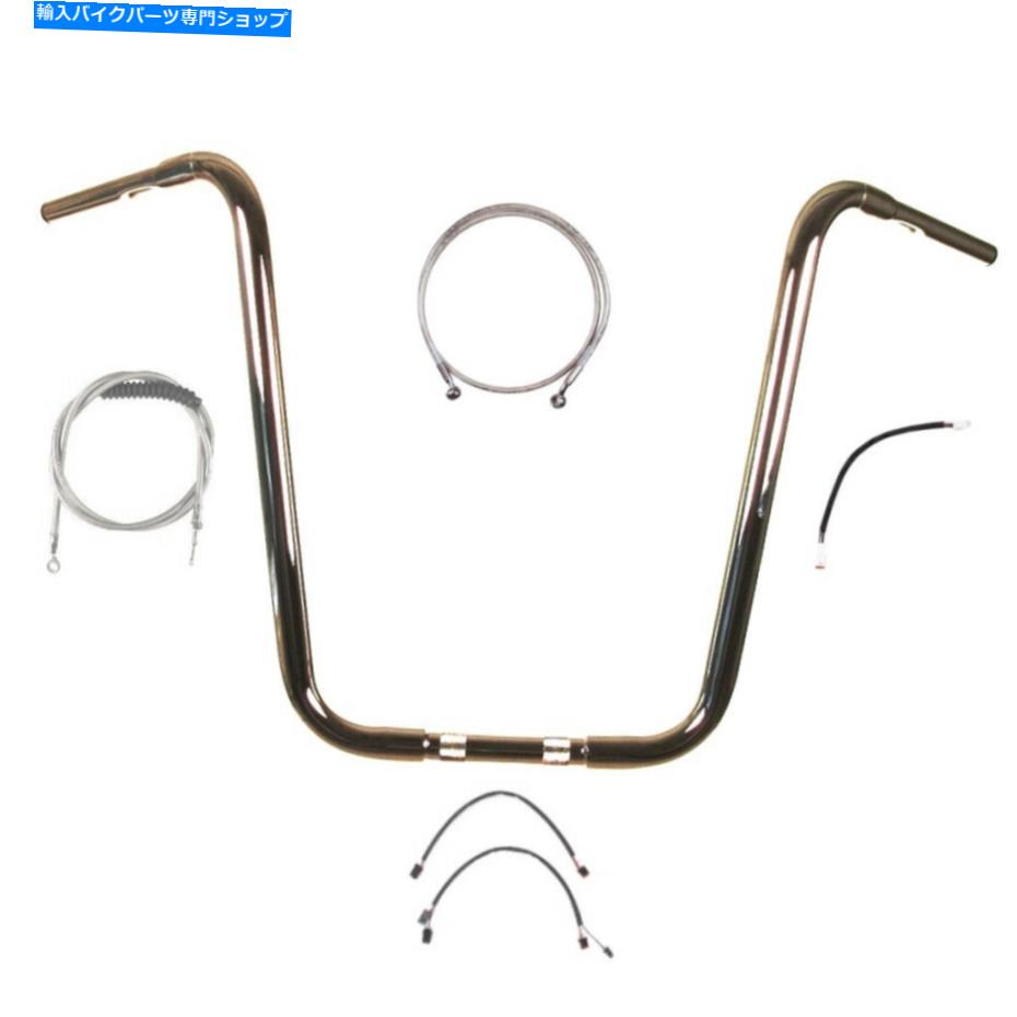 クロームパーツ 1 1/4 "Chrome 20" APEハンガーハンドルバーキット2018＆UPハーレーソフトabsなし 1 1/4" Chrome 20" Ape Hanger Handlebar Kit 2018 & Up Harley Softail No ABS【並行輸入品】｜Us Custom Parts Shop USDM 79,468円