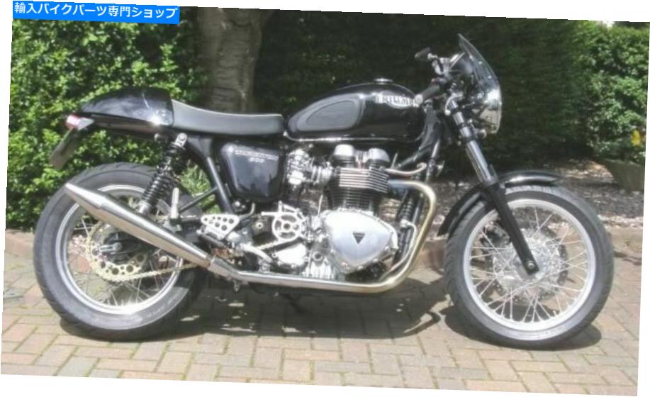 クロームパーツ TRUITHSTON 900エキゾーストノーマンハイドトーガクロームピースツールHBS265 Triumph Thruxton 900 Exhausts Norman Hyde TOGA CHROME PEASHOOTER HBS265【並行輸入品】