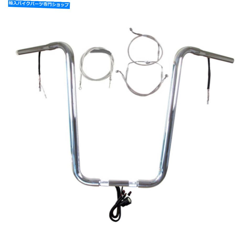 クロームパーツ 1 1/4 "クローム18" 1 1/4" Chrome 18" Prewired Narrow Bar Kit 2014-2016 Harley Road King No ABS【並行輸入品】|Us Custom Parts Shop USDM