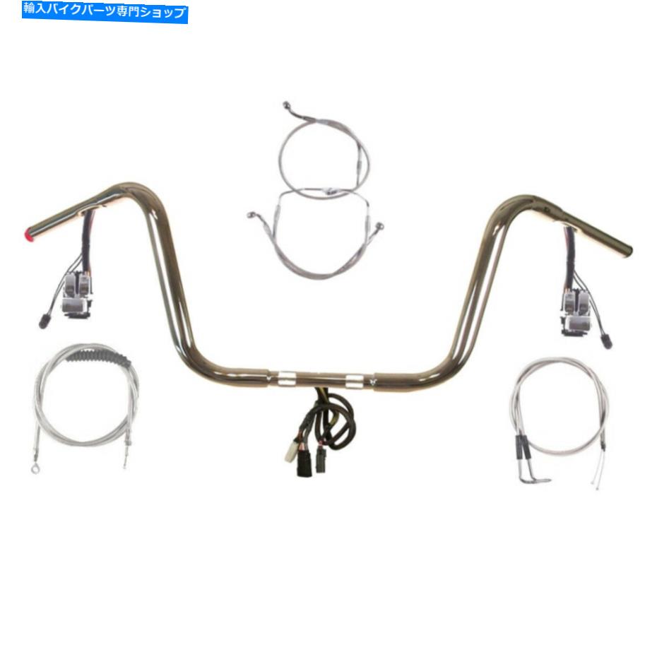 クロームパーツ 1 1/4 "Chrome 10" Prewreadハンドルバーキット1998-2006ハーレーロードグライドクルーズなし 1 1/4" Chrome 10" Prewired Handlebar Kit 1998-2006 Harley Road Glide No Cruise【並行輸入品】｜Us Custom Parts Shop USDM