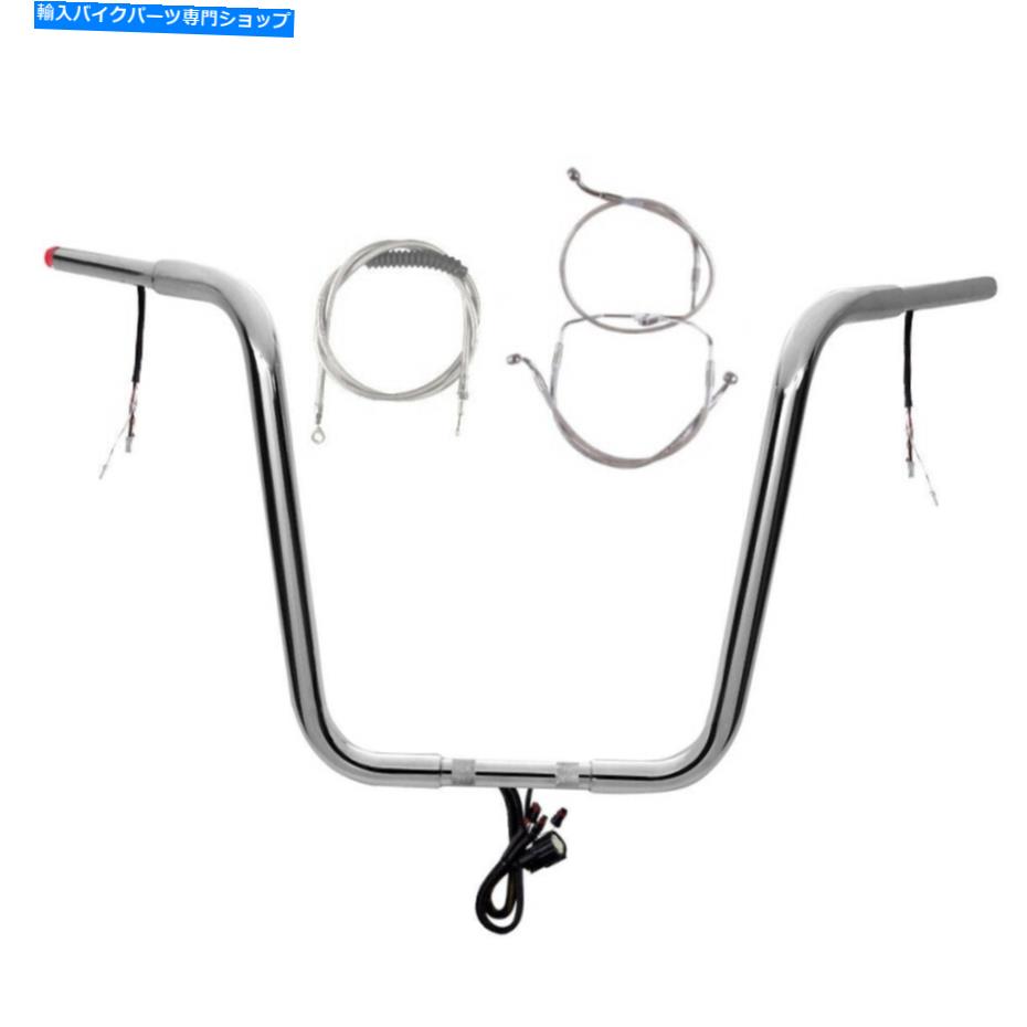 クロームパーツ 1 1/4 "Chrome 16" Prewread Wild 1 509 Bar Kit 2014-2016ハーレーロードキングなしABS 1 1/4" Chrome 16" Prewired Wild 1 509 Bar Kit 2014-2016 Harley Road King No ABS【並行輸入品】｜Us Custom Parts Shop USDM