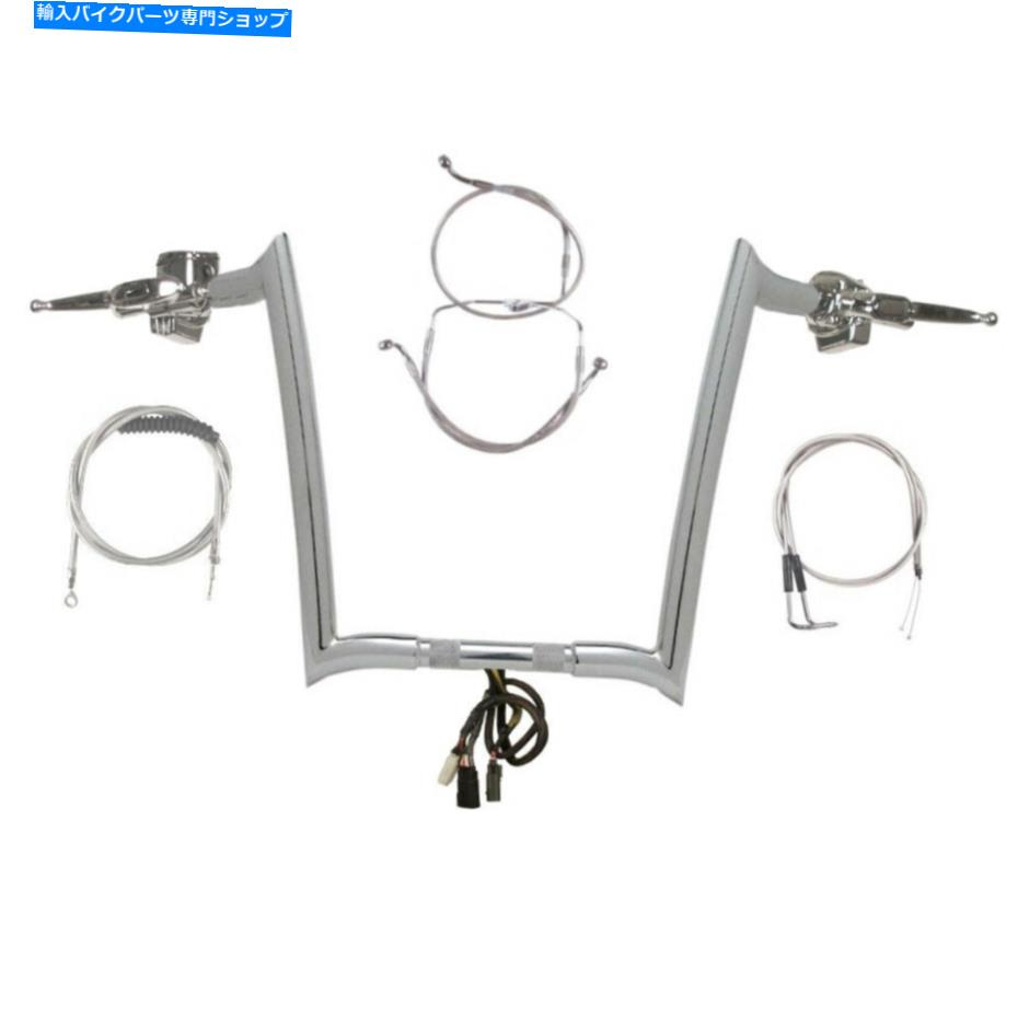 クロームパーツ Paul Yaffe Chrome 16 "Monkey BarハンドルバーCKIT 2007ハーレーロードキングクルーズなし Paul Yaffe Chrome 16" Monkey Bar Handlebar CKit 2007 Harley Road King No Cruise【並行輸入品】|Us Custom Parts Shop USDM