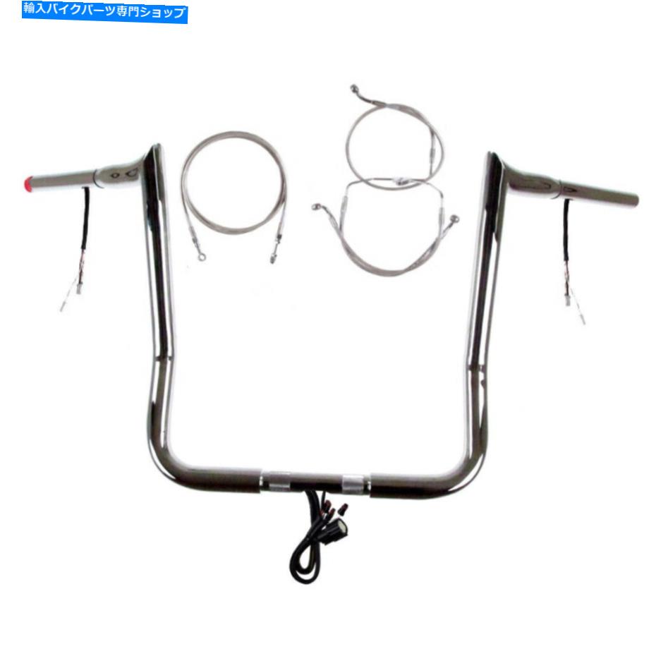 クロームパーツ 1 1/4 "Chrome 17" Diablo Prewired Bar Kit 2014-2015ハーレーストリートグライドなしABS 1 1/4" Chrome 17" Diablo Prewired Bar Kit 2014-2015 Harley Street Glide No ABS【並行輸入品】|Us Custom Parts Shop USDM