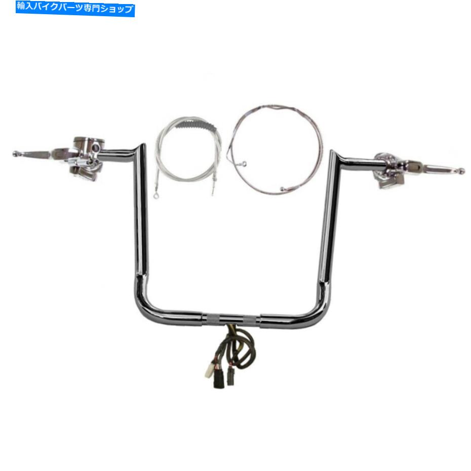 クロームパーツ 1 1/4 "Chrome 16"フック付きハンドルバーCKIT 2008-2013ハーリーウルトラクラシックW / ABS 1 1/4" Chrome 16" Hooked Handlebar CKit 2008-2013 Harley Ultra Classic w/ABS【並行輸入品】|Us Custom Parts Shop USDM