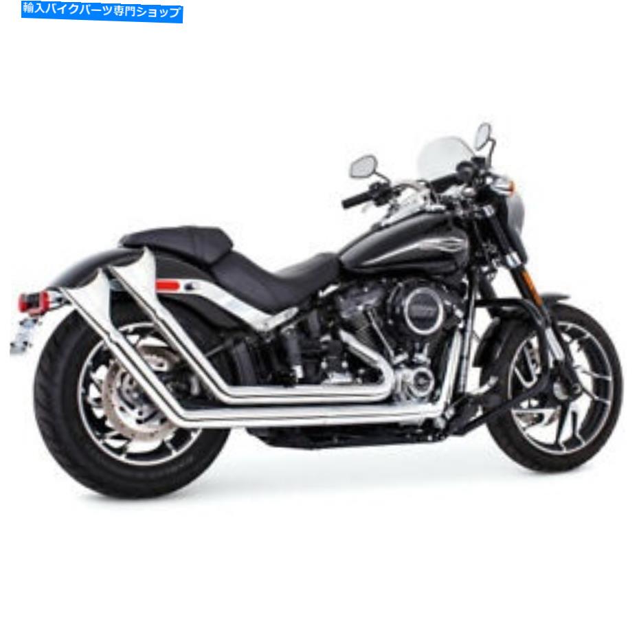 クロームパーツ フリーダム性能クロームアップスイープ排気排気/シャークテールエンドキャップ - HD00763 Freedom Performance Chrome Upsweep Exhaust w/Sharktail End Cap - HD00763【並行輸入品】