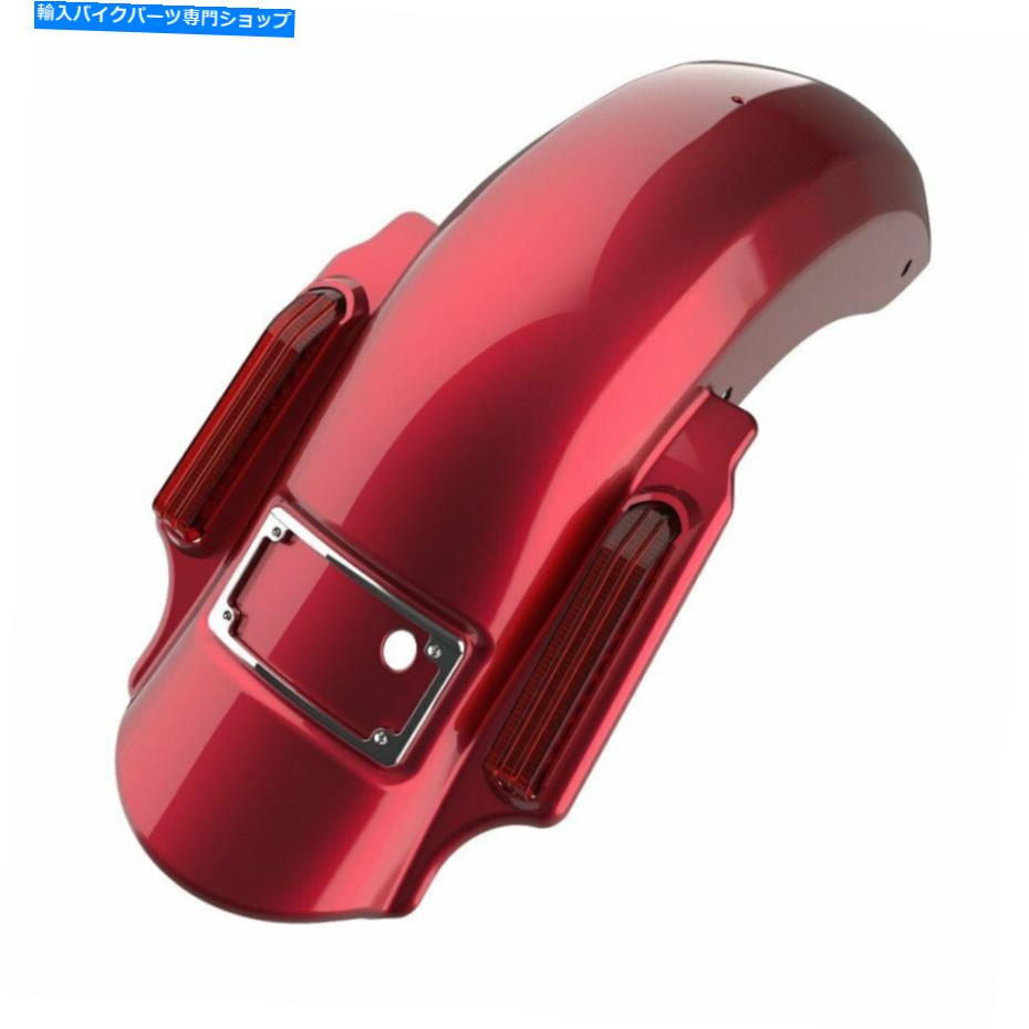 クロームパーツ AdvanBlack Velocity Red Sunglo Dominatorストレッチリアフェンダーフィット2014+ハーレー Advanblack Velocity Red Sunglo Dominator Stretched Rear Fender Fits 2014+ Harley【並行輸入品】