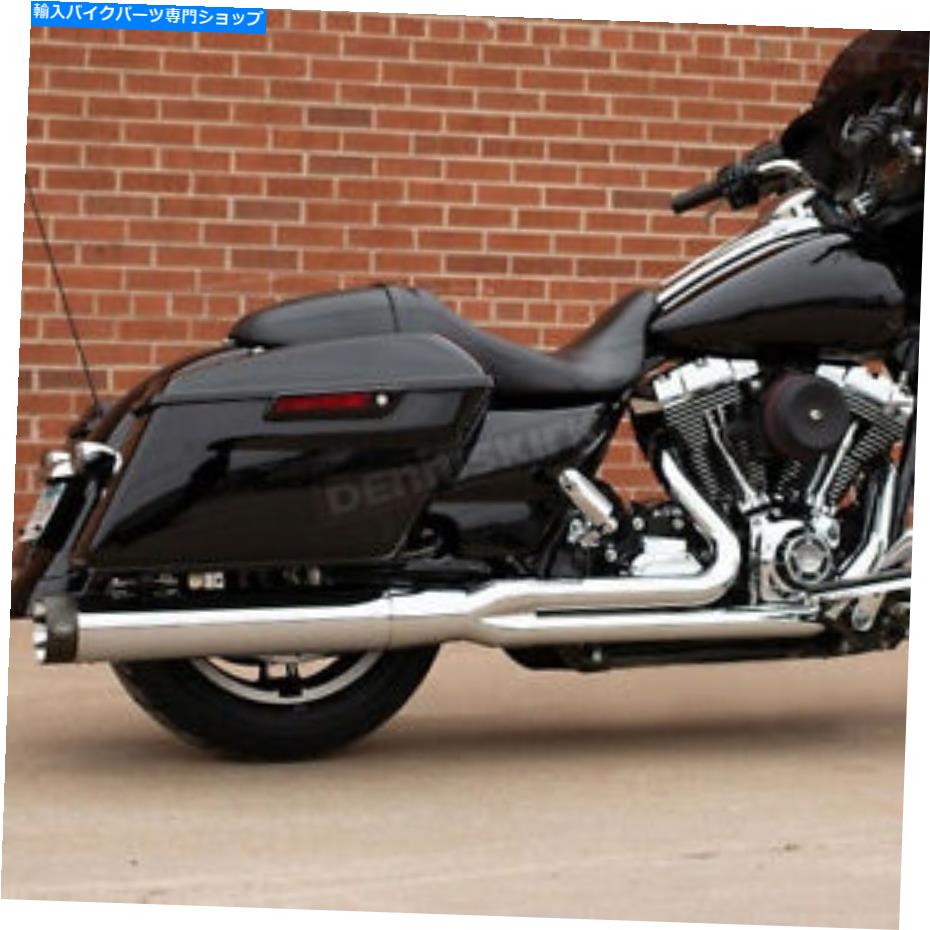 クロームパーツ S＆Sサイクルクロームサイドワインダー2-IN-1エストロームシステム - 550-0776 S&S Cycle Chrome Sidewinder 2-into-1 Exhaust System - 550-0776【並行輸入品】