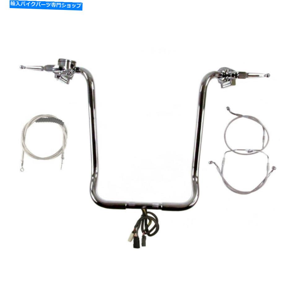 クロームパーツ 1 1/4 "Chrome 22" APEハンガーキット2008-2013ハーレーエレクトラグライドW /クルーズなしABS 1 1/4" Chrome 22" Ape Hanger Kit 2008-2013 Harley Electra Glide w/Cruise No ABS【並行輸入品】|Us Custom Parts Shop USDM