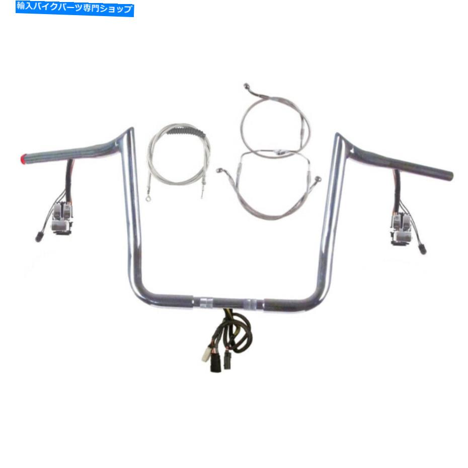 クロームパーツ 1 1/4 "Chrome 13" PRIMEAPE PREAPE PREAPERIAND BAR KIT 2008-2013ハーリーウルトラクラシックナノブス 1 1/4" Chrome 13" PrimeApe Prewired Bar Kit 2008-2013 Harley Ultra Classic NoABS【並行輸入品】｜Us Custom Parts Shop USDM
