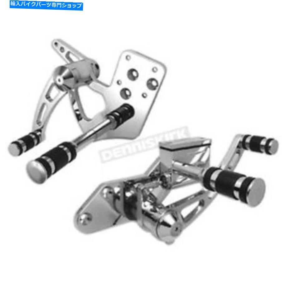 クロームパーツ V-TWIN CHROMEビレットフォワードコントロールキット - 3 IN。拡張 - 22-0758 V-Twin Chrome Billet Forward Control Kit - 3 in. Extended - 22-0758【並行輸入品】