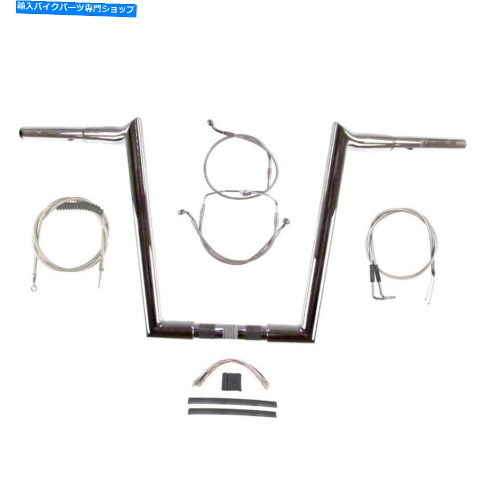 クロームパーツ 1 1/4 "Chrome Wild 1 14"フックハンドルバーキット2007ハーレーロードグライドキングクルーズ 1 1/4" Chrome Wild 1 14" Hooked Handlebar Kit 2007 Harley Road Glide King Cruise【並行輸入品】｜Us Custom Parts Shop USDM