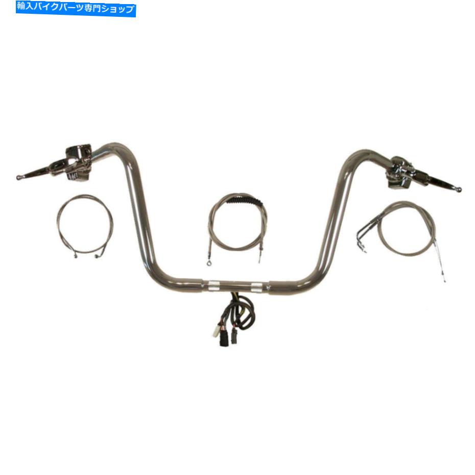クロームパーツ 1 1/4 "Chrome 13" APEハンガーハンドルバーCKIT 2006-2011ハーレー - Davidson Dyna 1 1/4" Chrome 13" Ape Hanger Handlebar CKit 2006-2011 Harley-Davidson Dyna【並行輸入品】|Us Custom Parts Shop USDM