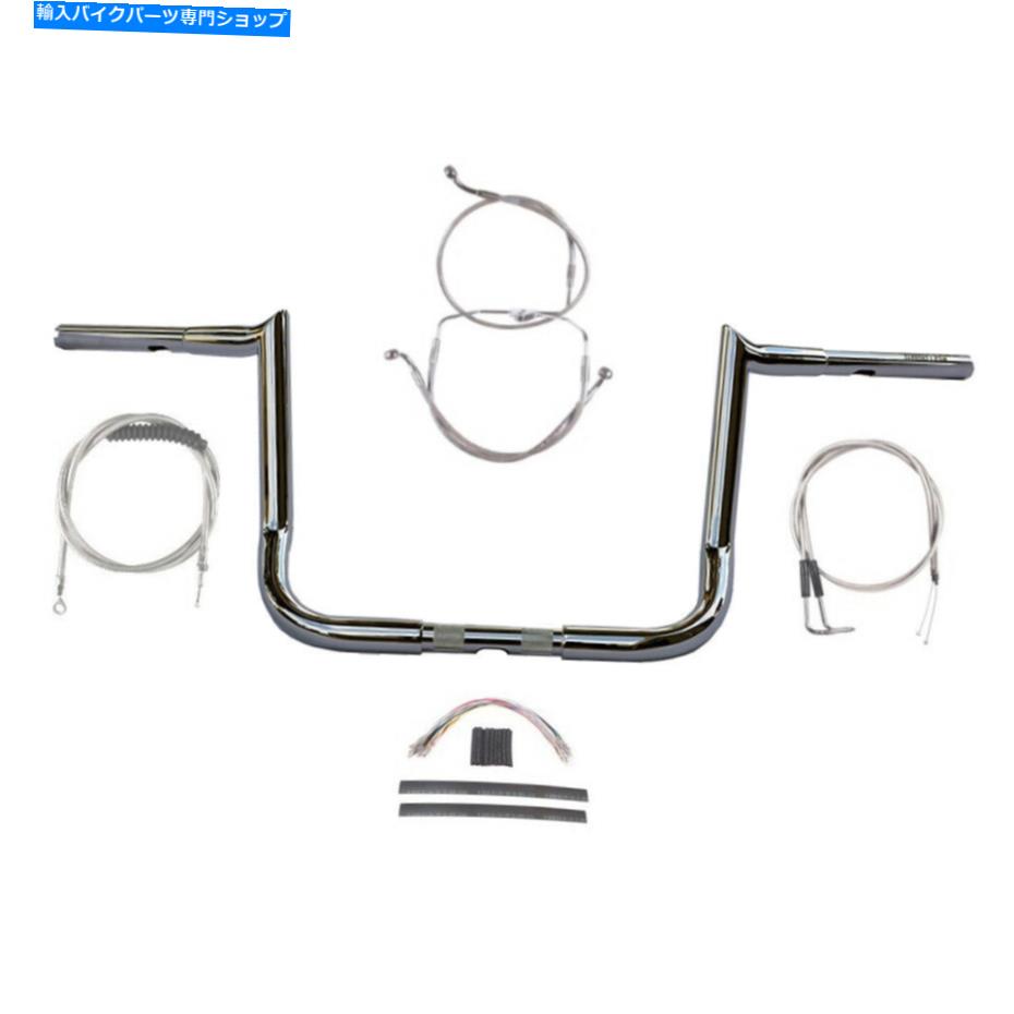 クロームパーツ 1 1/4 "Chrome Wild 1 12"フックバーキット2007ハーレーエレクトラストリートグライドクルーズ 1 1/4" Chrome Wild 1 12" Hooked Bar Kit 2007 Harley Electra Street Glide Cruise【並行輸入品】｜Us Custom Parts Shop USDM