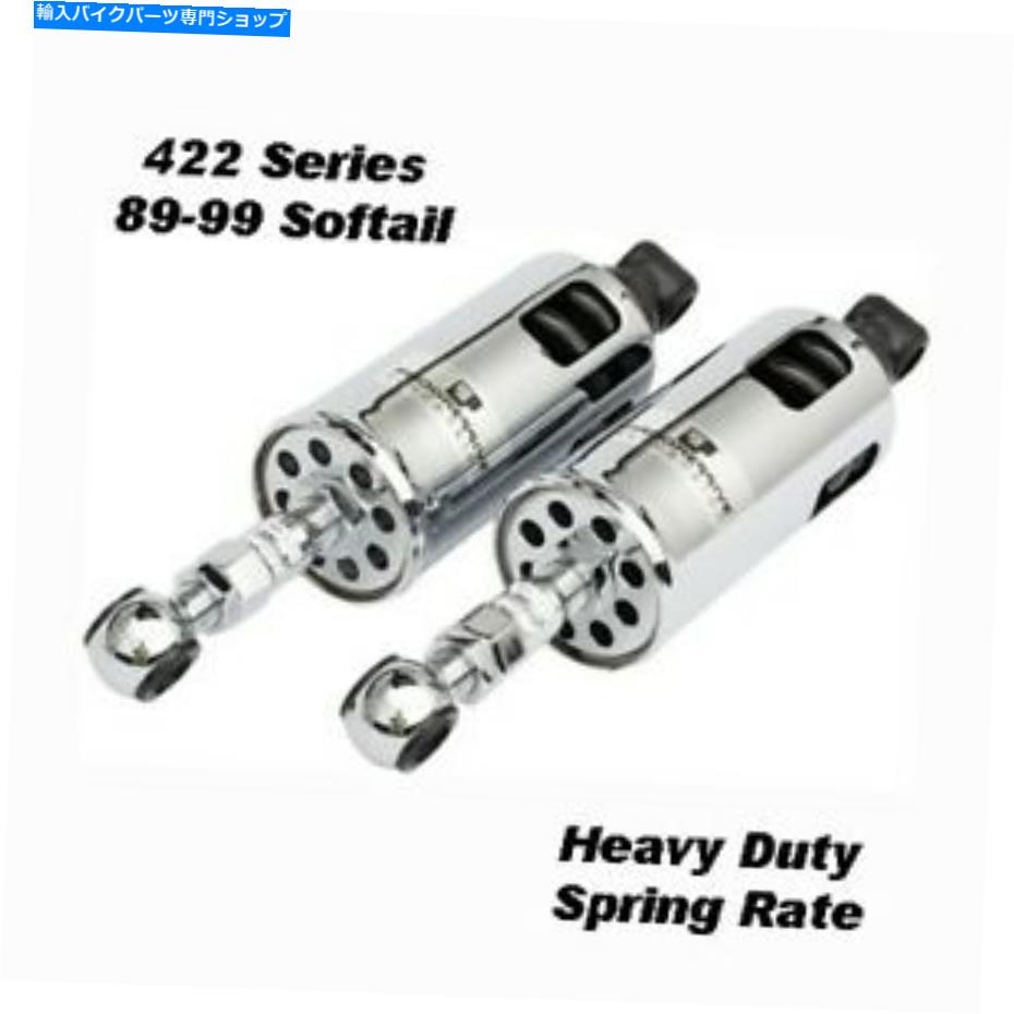クロームパーツ プログレッシブサスペンションヘビーデューティ422シリーズクロームショック89-99ソフト Progressive Suspension Heavy Duty 422 Series Chrome Shocks 89-99 Softail【並行輸入品】