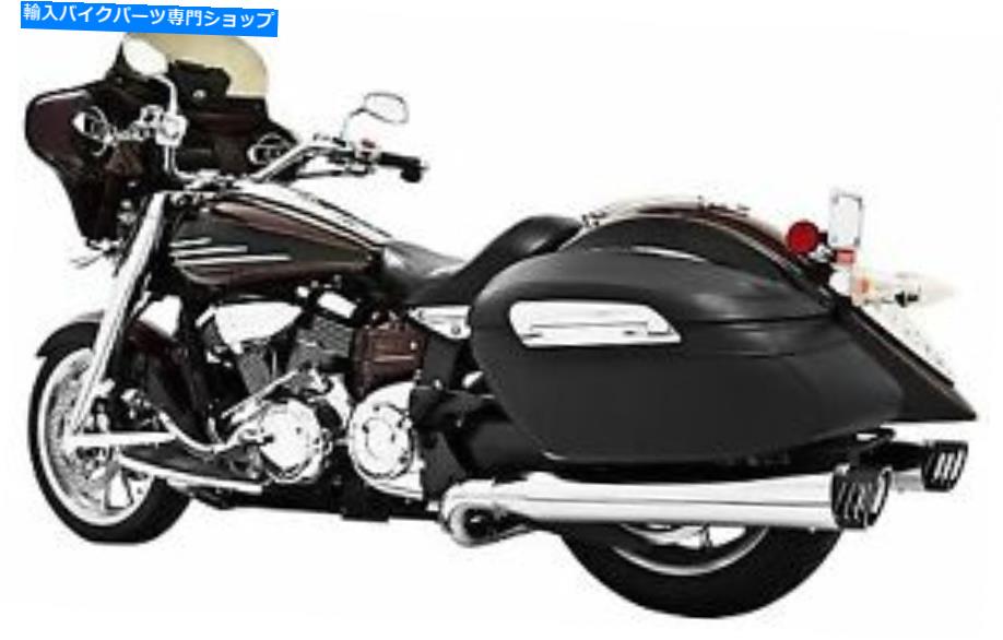 クロームパーツ フリーダムレーシングデュアルクロムW /ブラックフルエキゾーストロードライナーStratoliner Raider Freedom Racing Dual Chrome w/ Black Full Exhaust Roadliner Stratoliner Raider【並行輸入品】