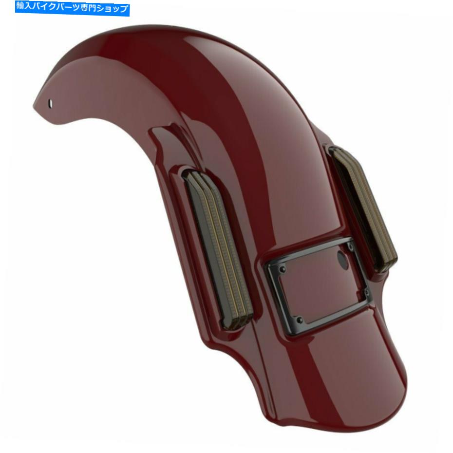 クロームパーツ Billiard Red Dominatorは2014+ Harley Davidson Touringのリアフェンダーを伸ばした Billiard Red Dominator Stretched Rear Fender For 2014+ Harley Davidson Touring【並行輸入品】